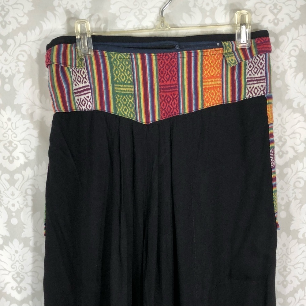 Africa Print boho wide pant S
